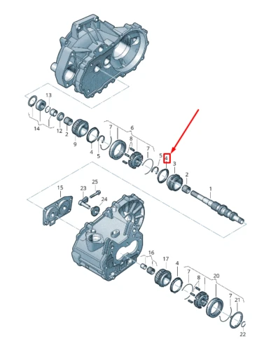 Синхронизатор 3/4 СКОРОСТ AUDI/VW/SKODA/SEAT   02T311269G, снимка 2 - Части - 39037964