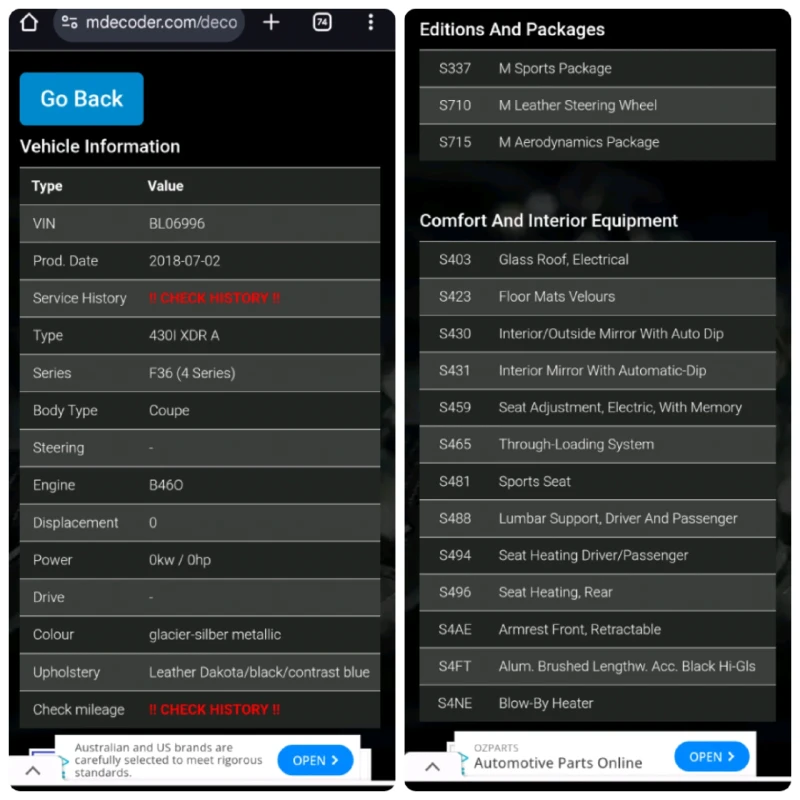BMW 430 Grand Coupe, снимка 12 - Автомобили и джипове - 53231901