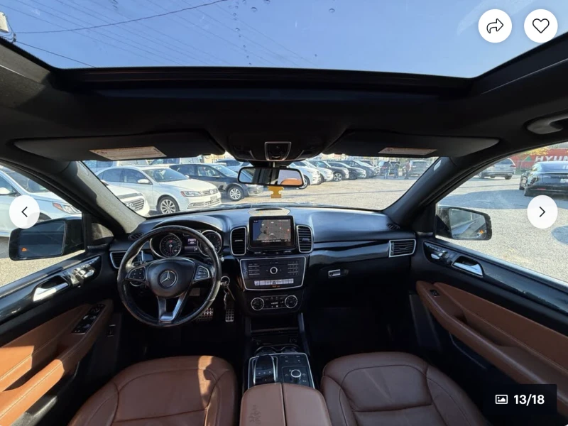 Mercedes-Benz GLE 450 AMG* PACK* ПОДГРЕВ* КАМЕРА* КЕЙЛЕС* LANE* ASSIST, снимка 10 - Автомобили и джипове - 52459317