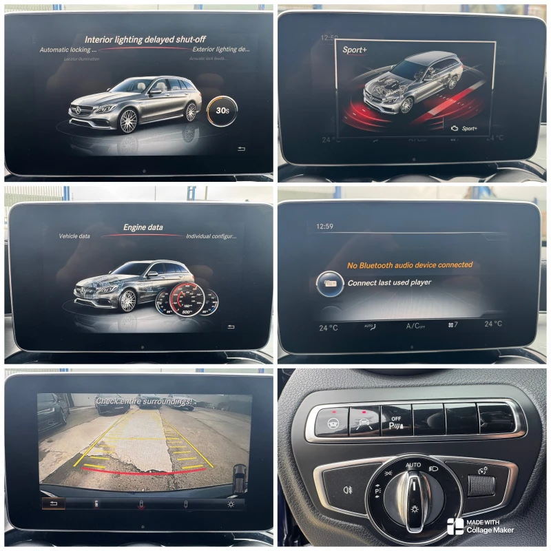 Mercedes-Benz C 250 4-MATIC AMG ПАНОРАМА КАМЕРА DISTRONIC LANE FUL-LED, снимка 16 - Автомобили и джипове - 53382012