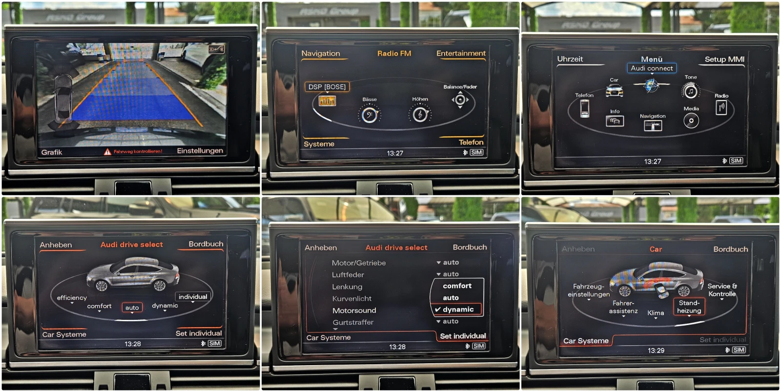 Audi A7 313PS/S-LINE/DISTR/CAMERA/BOSE/ПОДГР/AIR/ПАМЕТ/LIZ, снимка 14 - Автомобили и джипове - 54836278