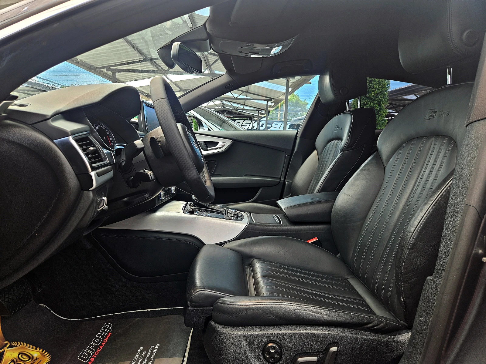 Audi A7 313PS/S-LINE/DISTR/CAMERA/BOSE/ПОДГР/AIR/ПАМЕТ/LIZ, снимка 15 - Автомобили и джипове - 54836278