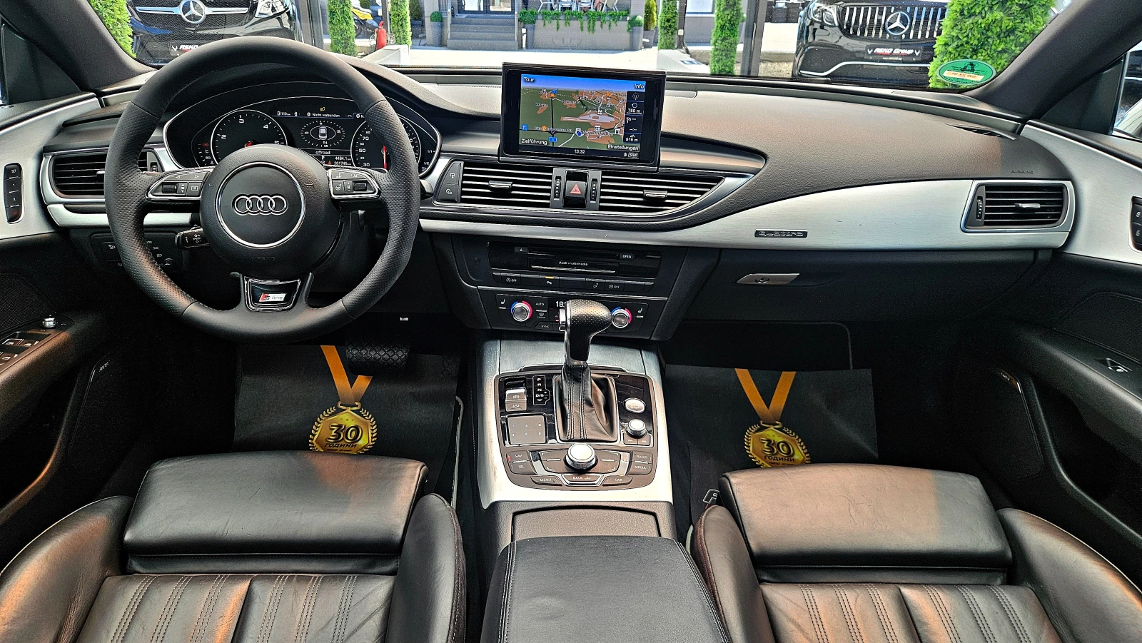 Audi A7 313PS/S-LINE/DISTR/CAMERA/BOSE/ПОДГР/AIR/ПАМЕТ/LIZ, снимка 9 - Автомобили и джипове - 54836278