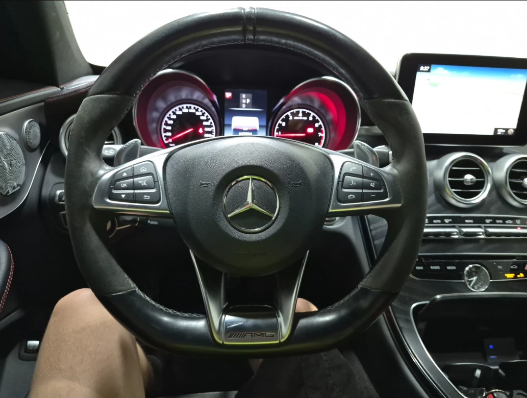 Mercedes-Benz C 43 AMG 4M* Coupe* BURMERSTER* 360VIEW* MEMORY* B.Spot, снимка 10 - Автомобили и джипове - 55566701