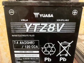 Мото Акумулатор  Yuasa    YTZ8V    7.4 Ah , снимка 2 - Части - 47843944