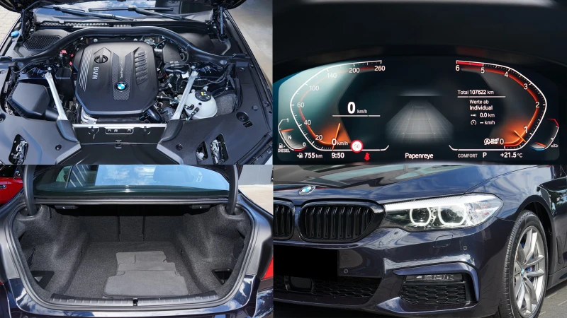 BMW 530 G30/265HP/MSPORT/CAM/NAVI/LED/VIRTUAL/ACC/875v, снимка 14 - Автомобили и джипове - 53242228