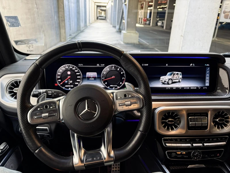 Mercedes-Benz G 63 AMG MANUFAKTUR Gray | Night Package | Burmester | Carb, снимка 7 - Автомобили и джипове - 52284703
