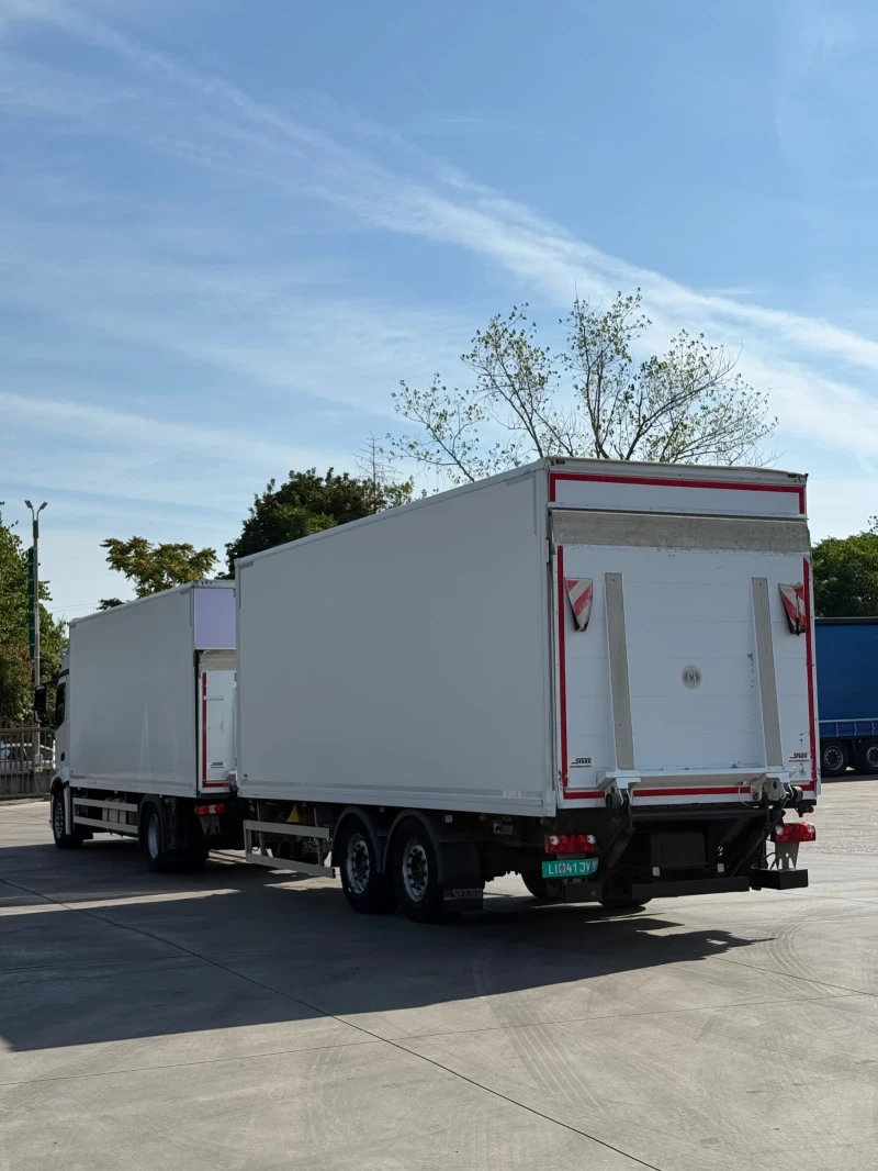 Mercedes-Benz Actros Комплект хенгер с ремарке и падащ борд 1845, снимка 6 - Камиони - 38083556