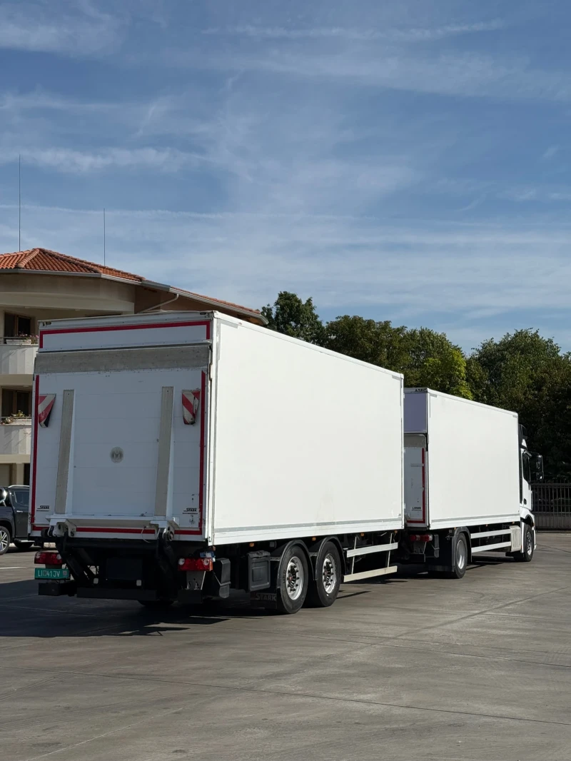 Mercedes-Benz Actros Комплект хенгер с ремарке и падащ борд 1845, снимка 4 - Камиони - 38083556