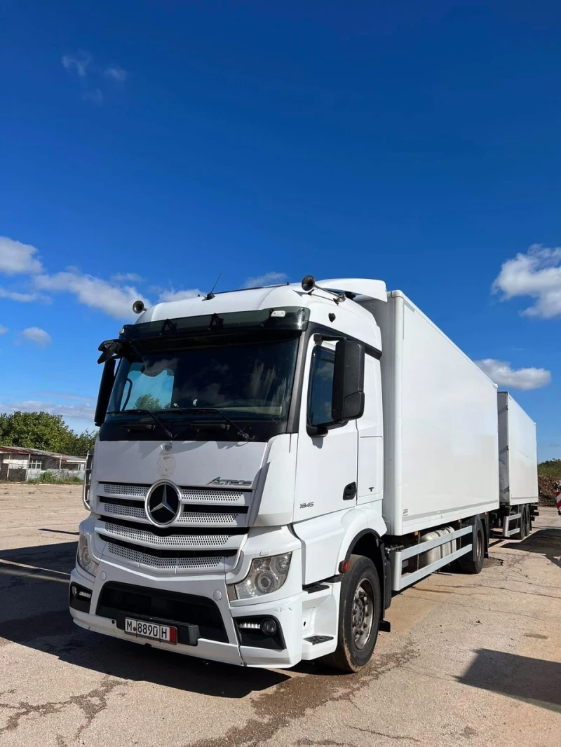 Mercedes-Benz Actros Комплект хенгер с ремарке и падащ борд 1845, снимка 2 - Камиони - 38083556