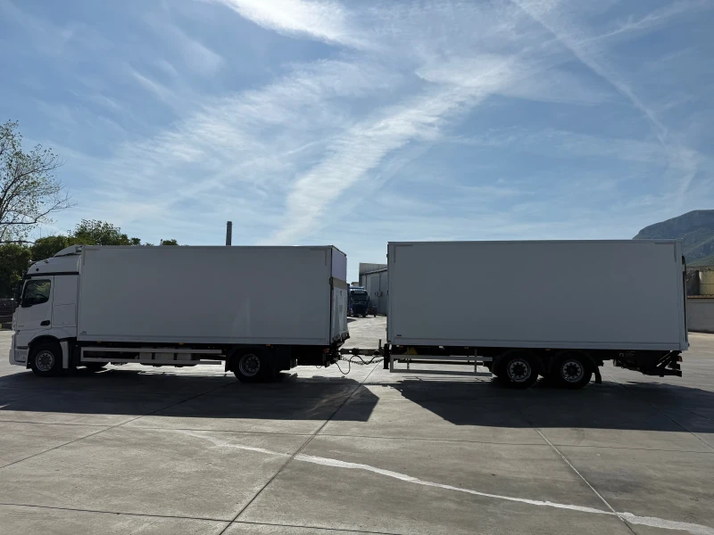 Mercedes-Benz Actros Комплект хенгер с ремарке и падащ борд 1845, снимка 7 - Камиони - 38083556