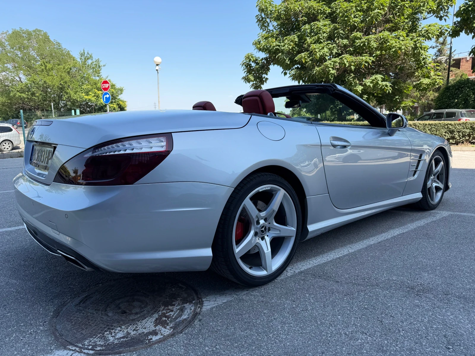 Mercedes-Benz SL 500 | КАБРИО | Designo | Edition 1 | Камера | Нави, снимка 8 - Автомобили и джипове - 55097372
