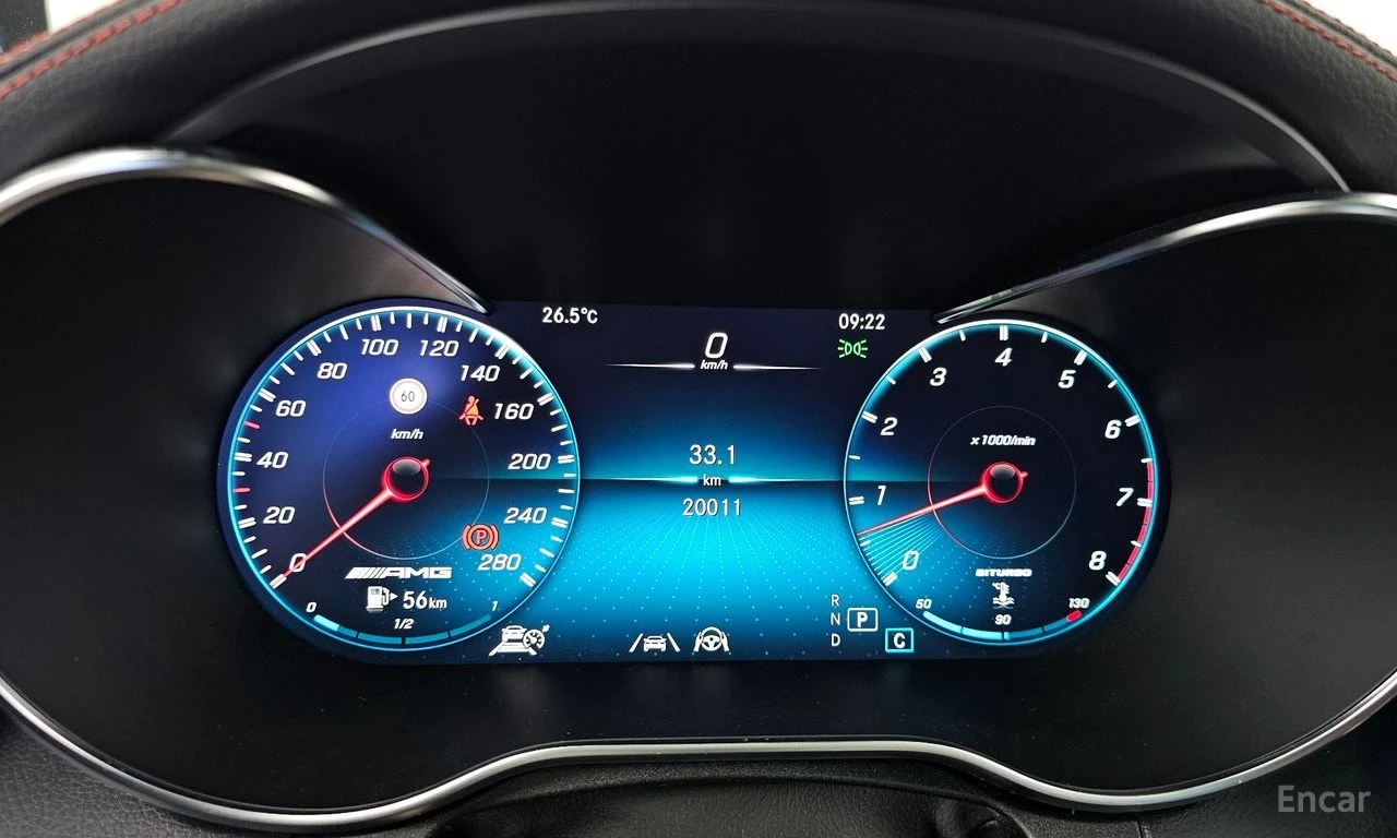 Mercedes-Benz C 43 AMG 4MATIC* BURMESTER* ДИСТРОНИК* ХЕДЪП* 360КАМЕРА* , снимка 13 - Автомобили и джипове - 56075600