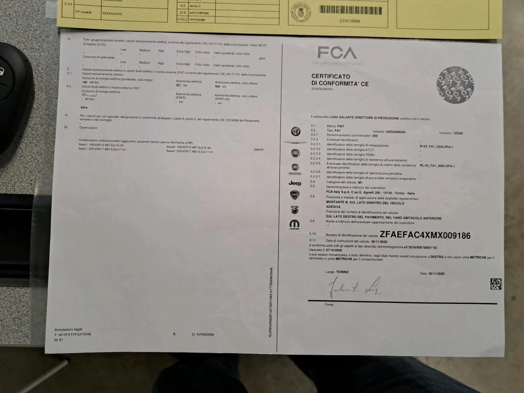 Fiat 500 e 37 kWh La Prima, снимка 5 - Автомобили и джипове - 55484777