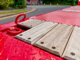 Полуремарке Kaessbohrer Налично; K.SLA 5; 5-оси; двойни хидравлични рампи, снимка 8