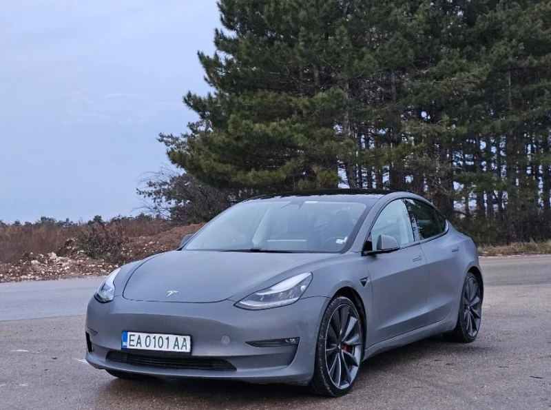 Tesla Model 3 Performance EU, снимка 1 - Автомобили и джипове - 48353046