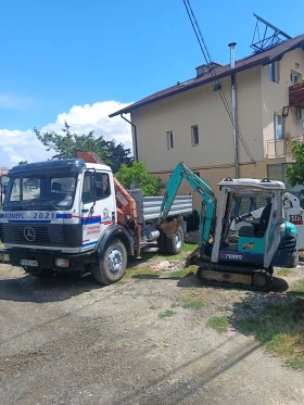 Mercedes-Benz 1722 Самосвал с кран, снимка 15