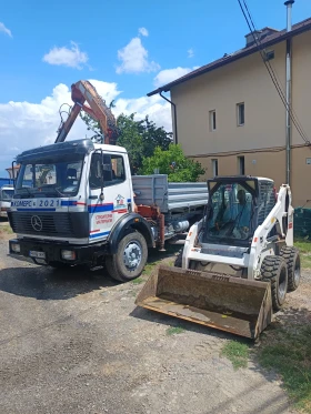 Mercedes-Benz 1722 Самосвал с кран, снимка 1