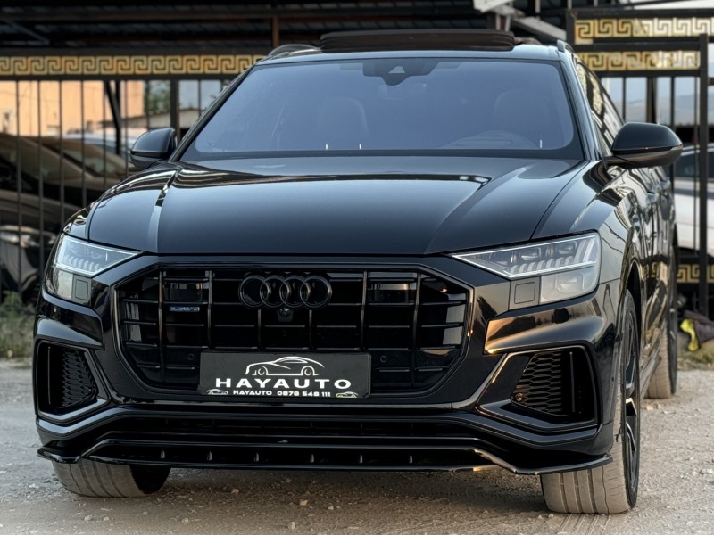 Audi Q8 50Tdi= Quattro= 3xS-line= Distronic= Panorama= HUD, снимка 1 - Автомобили и джипове - 46187308