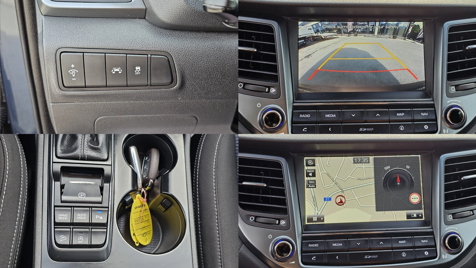 Hyundai Tucson 1.7CRDi 7S IT-Sound Edition-ИСТОРИЯ-ТОП СЪС-ЛИЗИНГ, снимка 11 - Автомобили и джипове - 54780830