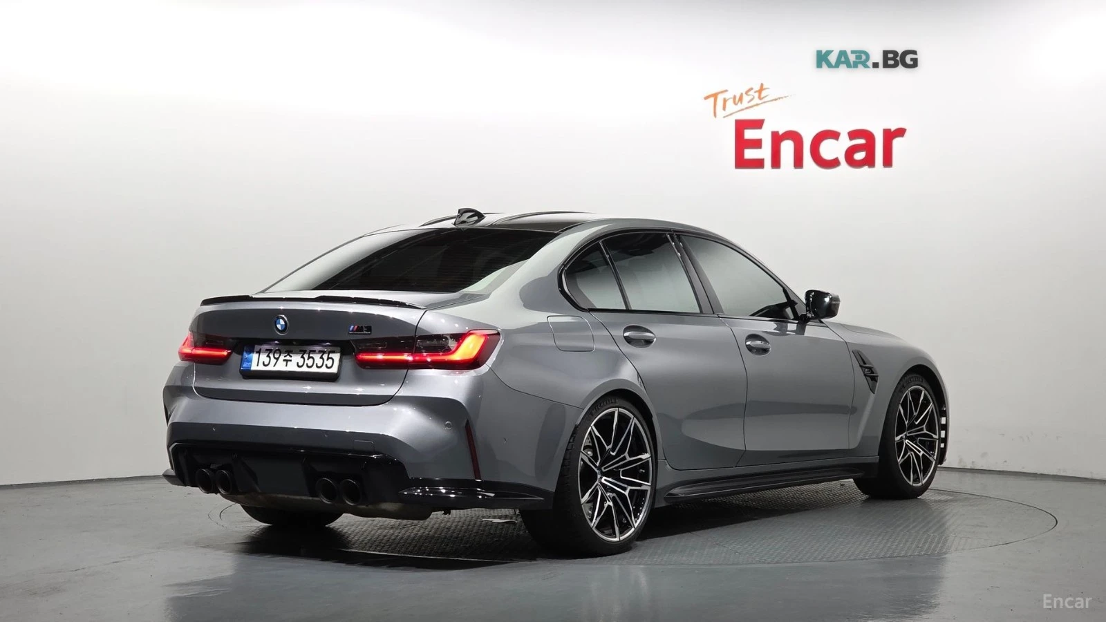 BMW M3 COMPETITION M xDrive* HUD* КОЖА* ОБДУХВ* 360, снимка 2 - Автомобили и джипове - 55295754