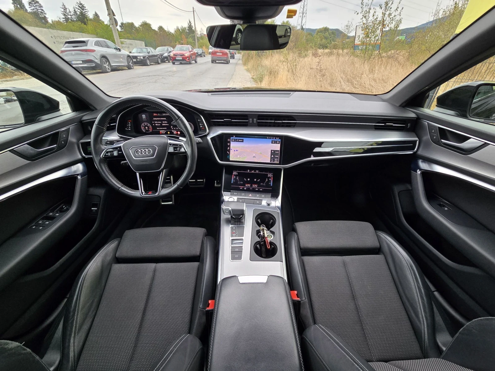 Audi A6 SLINE/CAMERA/MATRIX/20ZOL, снимка 13 - Автомобили и джипове - 56222401