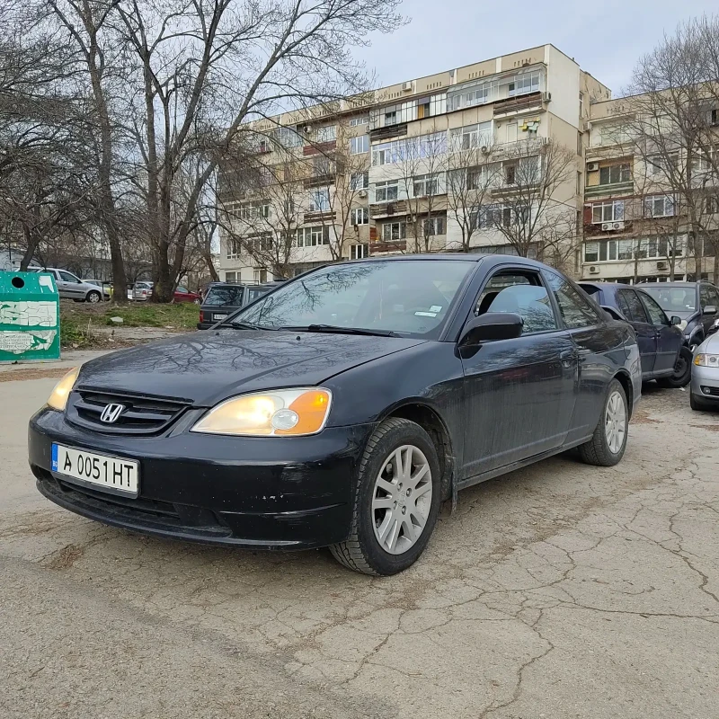 Honda Civic 7gen купе 1.7i Автоматик, снимка 1 - Автомобили и джипове - 48631334