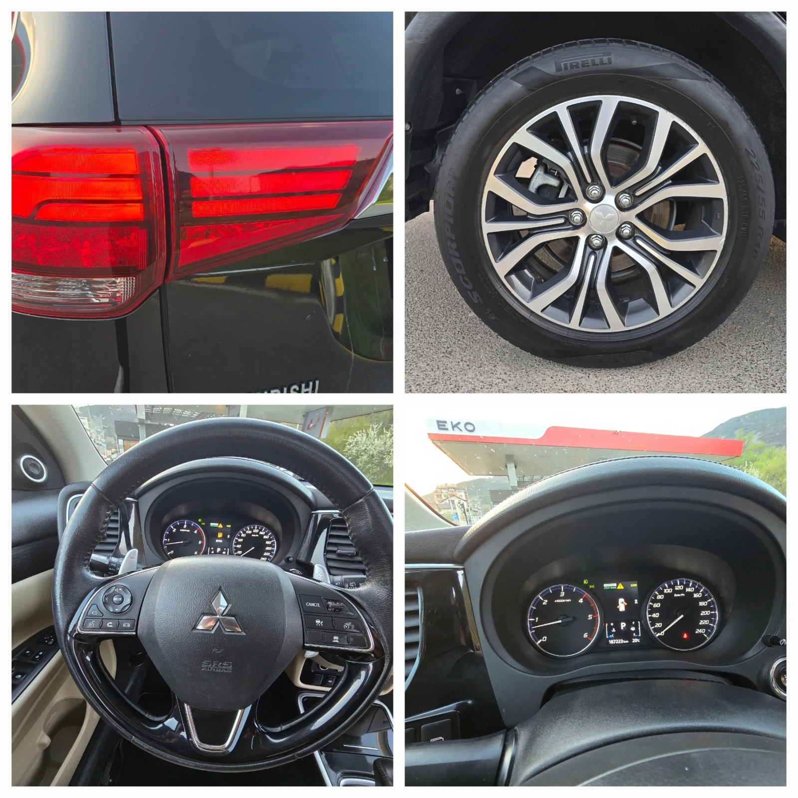 Mitsubishi Outlander Топ състояние лизинг 100% одобрение седем местен, снимка 14 - Автомобили и джипове - 54231294