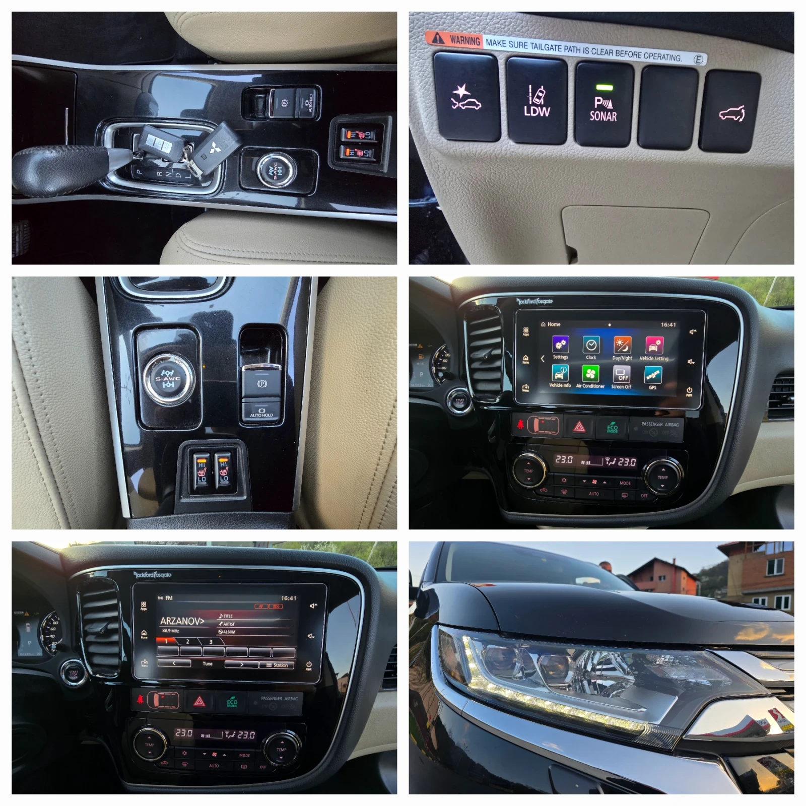 Mitsubishi Outlander Топ състояние лизинг 100% одобрение седем местен, снимка 15 - Автомобили и джипове - 54231294