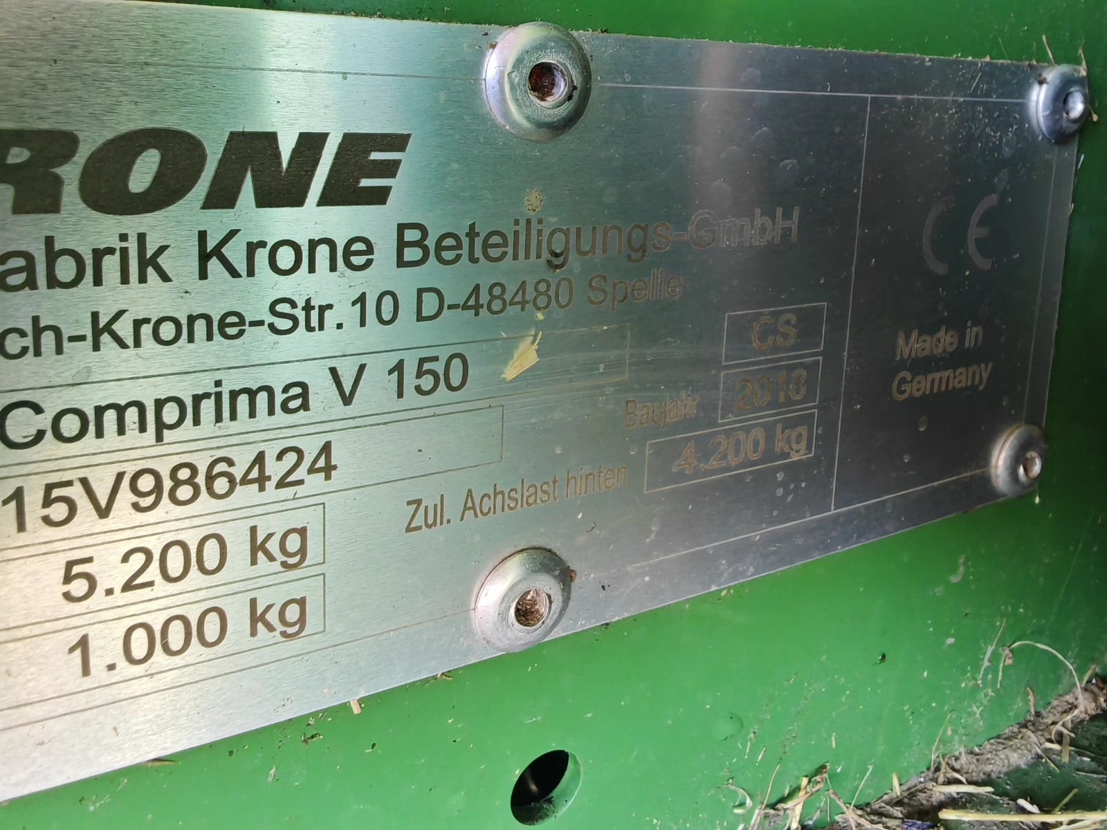Балировачка Krone V150XC X-treme лизинг с първоначална вноска 20 %, снимка 11 - Селскостопанска техника - 53867788