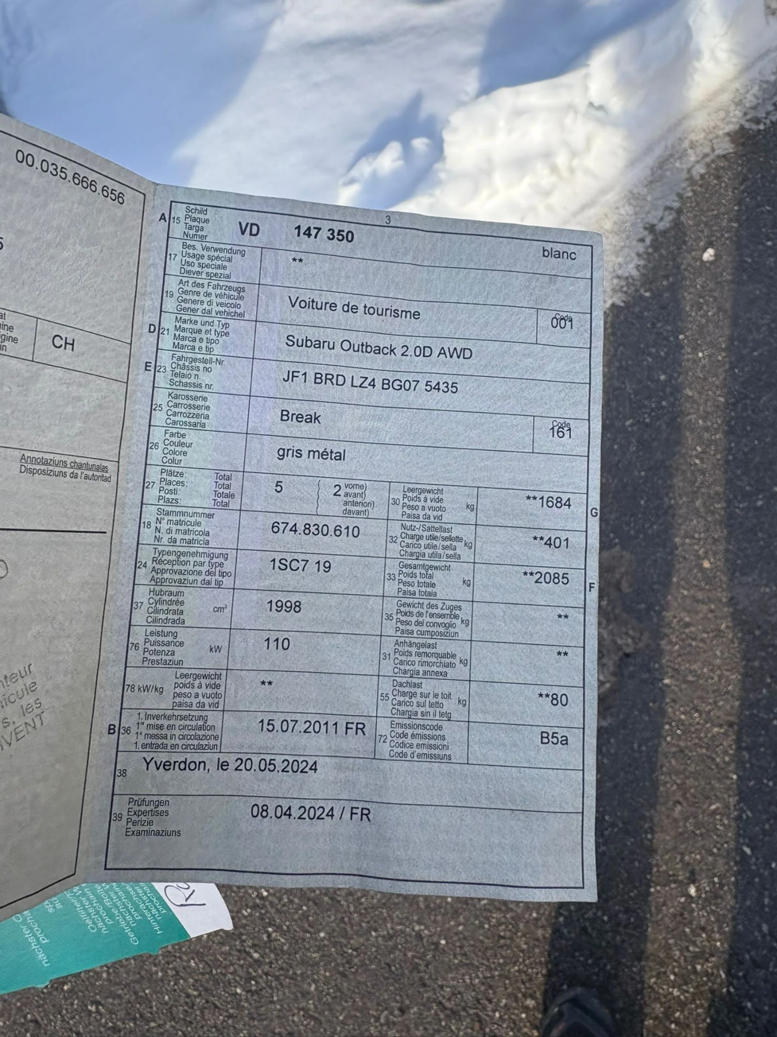 Subaru Outback 2.0 diesel AWD 2011г. - изображение 2