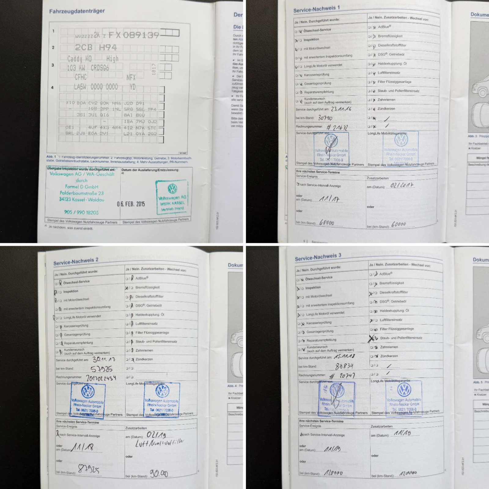 VW Caddy 2.0TDI* 140кс* СЕРВИЗНА КНИЖКА С ПЪЛНА ИСТОРИЯ В V, снимка 14 - Автомобили и джипове - 54575463