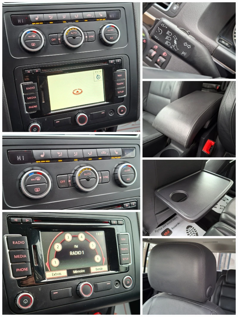 VW Touran 2.0TDI DSG HIGHLINE* НАВИГАЦИЯ* ПОДГРЕВ* 6+ 1мес., снимка 10 - Автомобили и джипове - 53066554