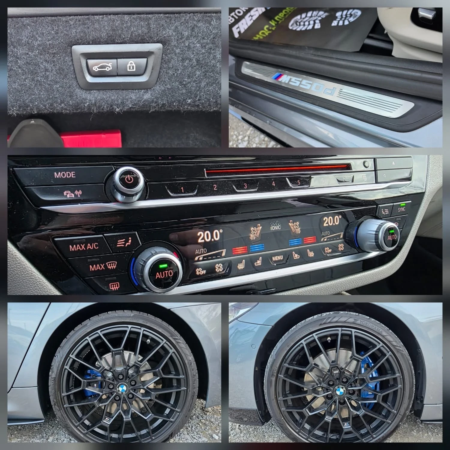 BMW 550 M550D 400K.C./ФУЛЛ/ДИГИТАЛ/ЛЕД/B&W/3Д КАМЕРА - изображение 10