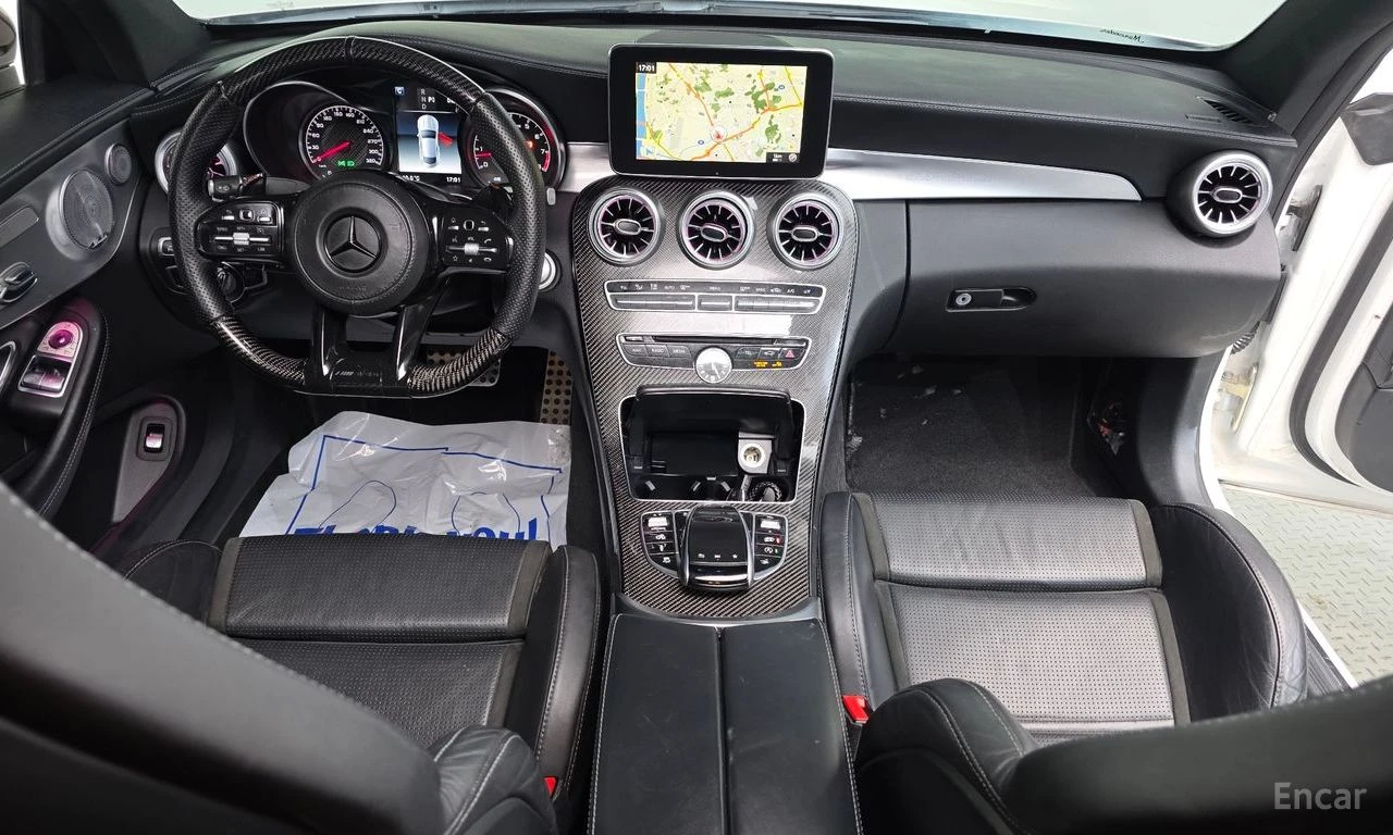 Mercedes-Benz C 63 AMG BURMASTER* ОБДУХ* 360* ПАНО* HEADUP* DISSTR, снимка 7 - Автомобили и джипове - 54387277