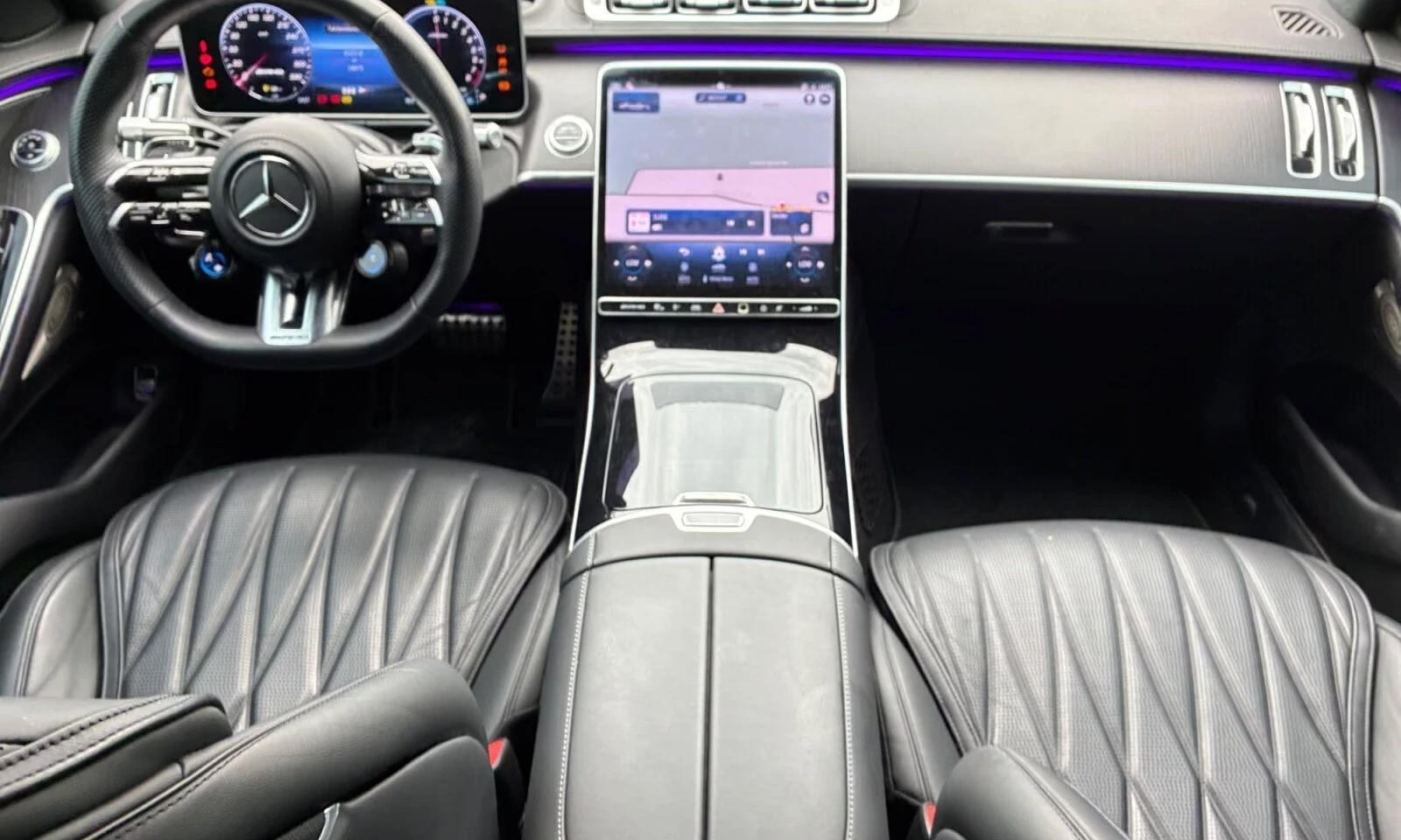 Mercedes-Benz S 63 AMG 4-MATIC E-PERFORMANCE LONG TV , снимка 8 - Автомобили и джипове - 55728552