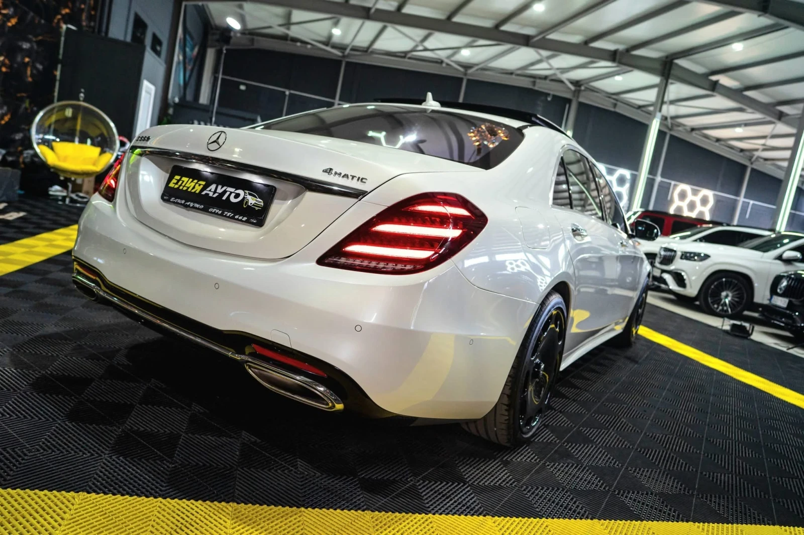 Mercedes-Benz S 560 LONG FACELIFT AMG LINE ПАНО BURM HUD ЛИЗИНГ 100%, снимка 10 - Автомобили и джипове - 54723582