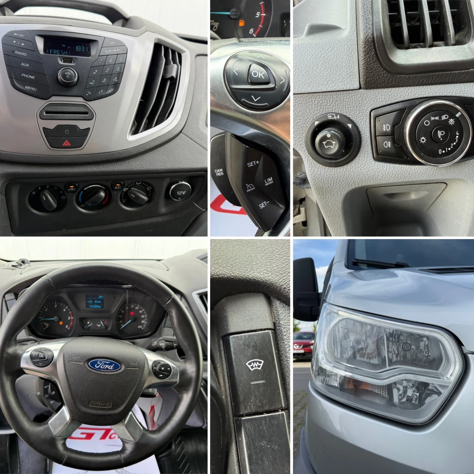 Ford Transit 2.2d/155ps/L2H2/LED/SILVER/EURO-6, снимка 17 - Бусове и автобуси - 54766165