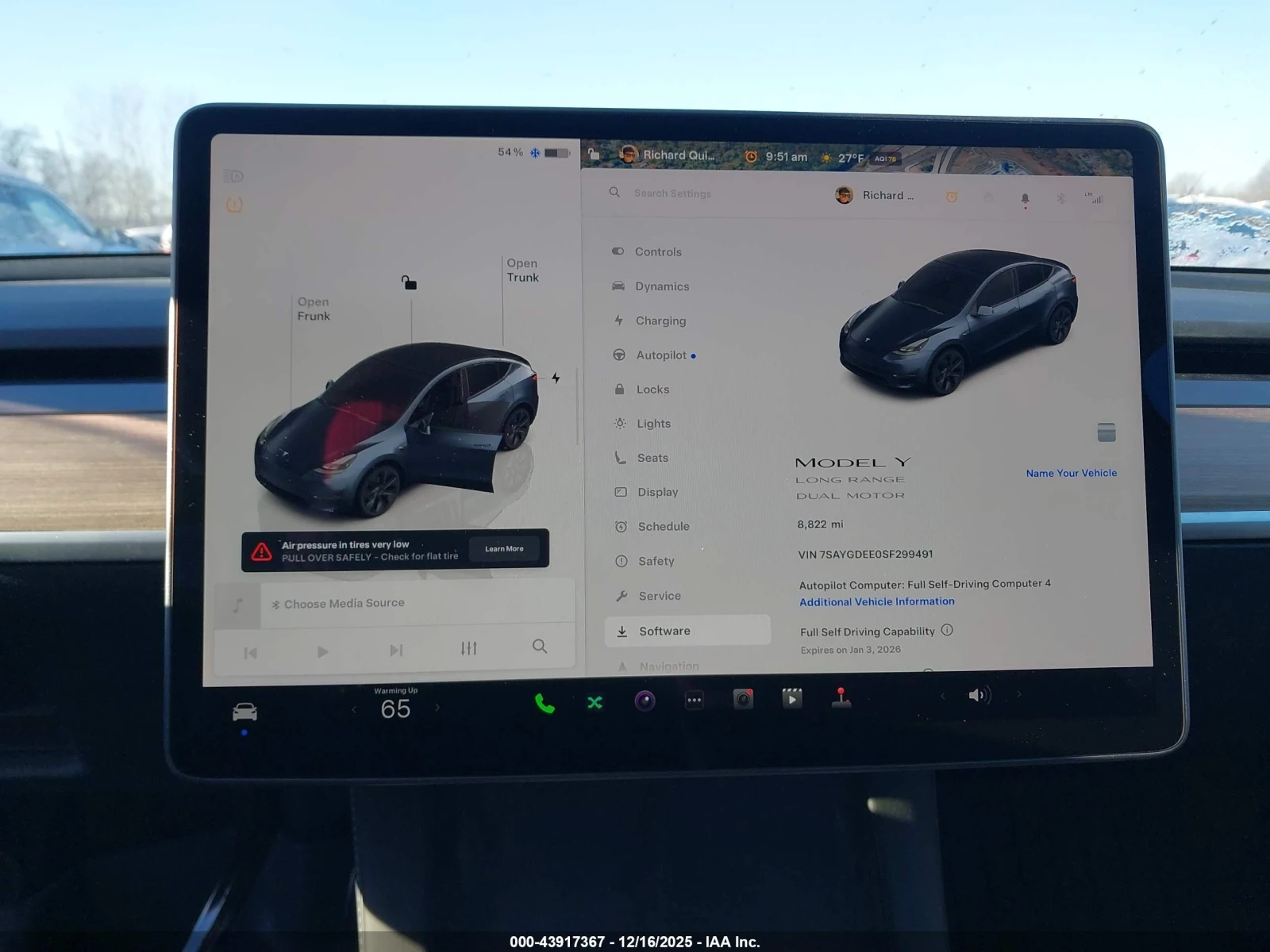 Tesla Model Y Long Range Dual Motor All-wheel Drive, снимка 11 - Автомобили и джипове - 54572929