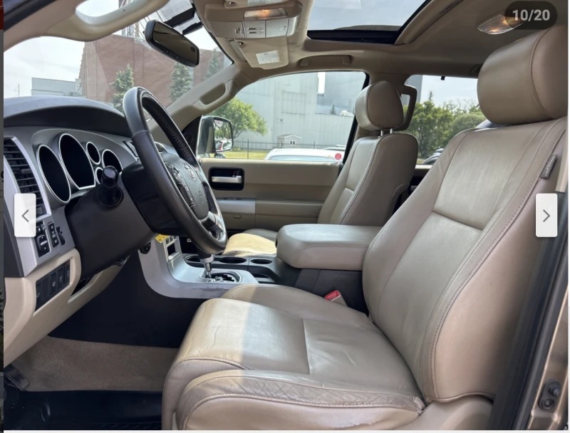 Toyota Sequoia 5.7* V8* ПОДГРЕВ* КАМЕРА* КЕЙЛЕС* , снимка 14 - Автомобили и джипове - 52835608