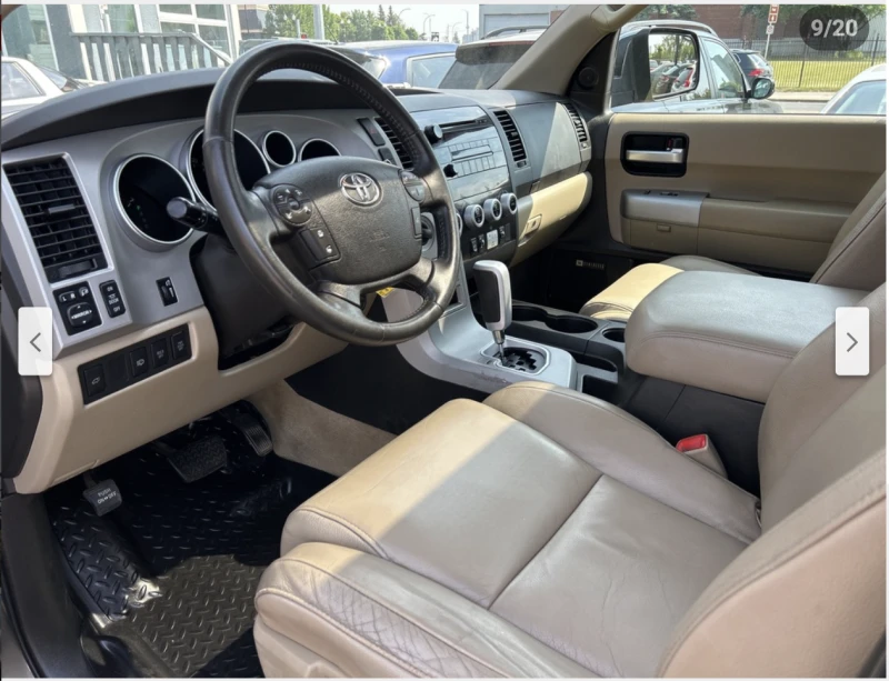 Toyota Sequoia 5.7* V8* ПОДГРЕВ* КАМЕРА* КЕЙЛЕС* , снимка 8 - Автомобили и джипове - 52835608