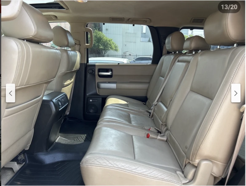 Toyota Sequoia 5.7* V8* ПОДГРЕВ* КАМЕРА* КЕЙЛЕС* , снимка 16 - Автомобили и джипове - 52835608