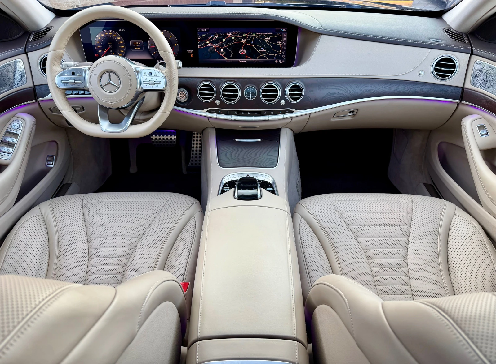 Mercedes-Benz S 400 AMG 4-Matic #PANO#OBDUH#DISTR#MASAJ#Cam360#HUD#Ful | Mobile.bg � ����������� 10