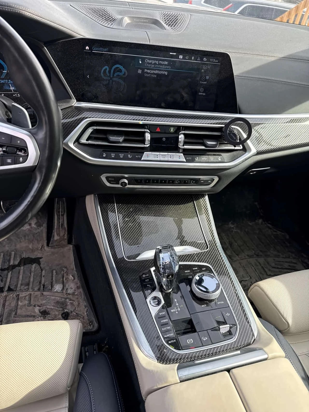 BMW X5 * xDrive45e * CARFAX * LASER * ВЪЗДУШНО * КАРБОН - изображение 9