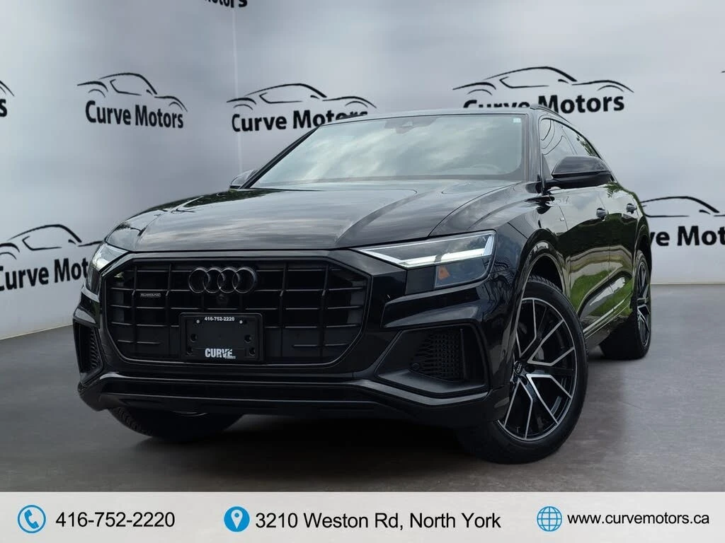 Audi Q8 55TFSI* BLACK OPTIC* ОБДУХВАНЕ* 360 КАМЕРИ* ПАНО, снимка 3 - Автомобили и джипове - 55088477
