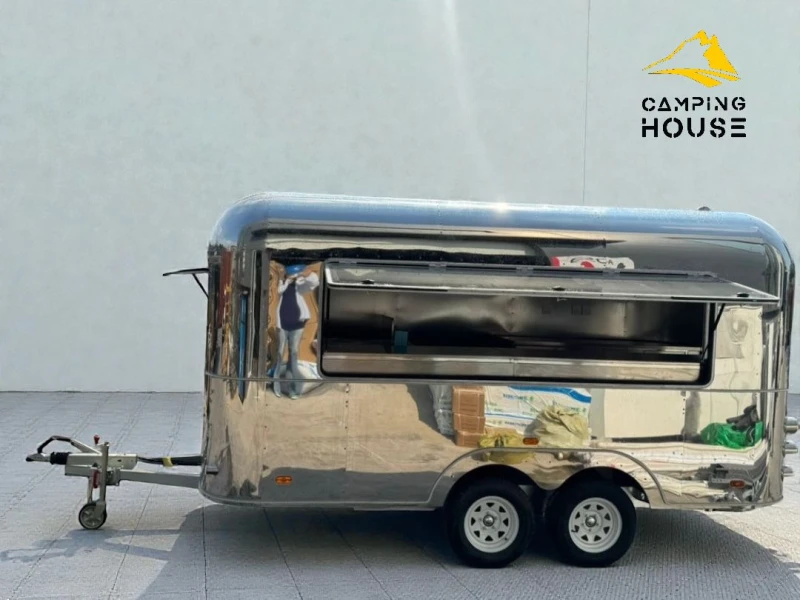 Каравана Други Търговска каравана от неръждаема стомана, снимка 2 - Каравани и кемпери - 52538377