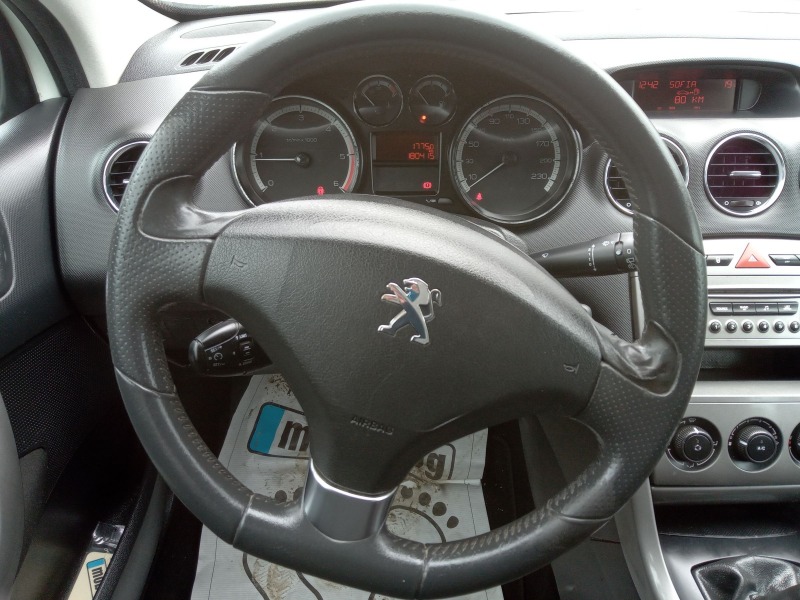 Peugeot 308 1.6е-HDI/FACELIFT/ОБСЛУЖЕНА, снимка 12 - Автомобили и джипове - 45822849