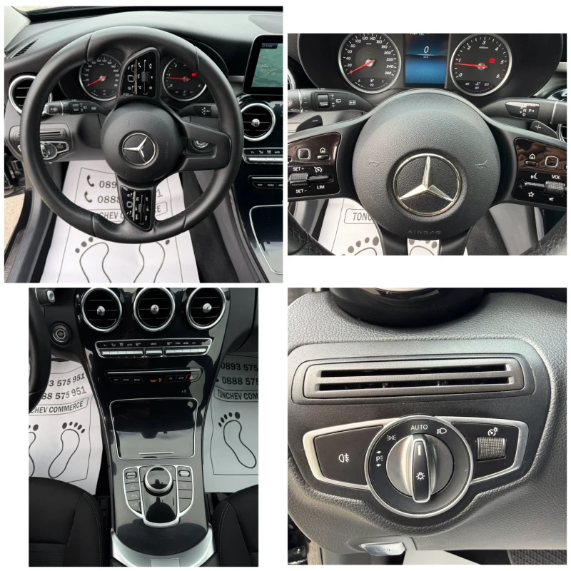 Mercedes-Benz C 220 2.2-cdi-4-MATIC-FULL LED-9-G-tronik-NEW-KAMERA, снимка 15 - Автомобили и джипове - 52712314