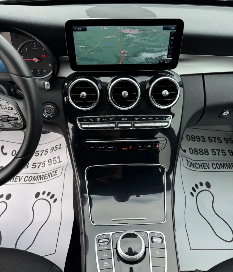 Mercedes-Benz C 220 2.2-cdi-4-MATIC-FULL LED-9-G-tronik-NEW-KAMERA, снимка 9 - Автомобили и джипове - 52712314