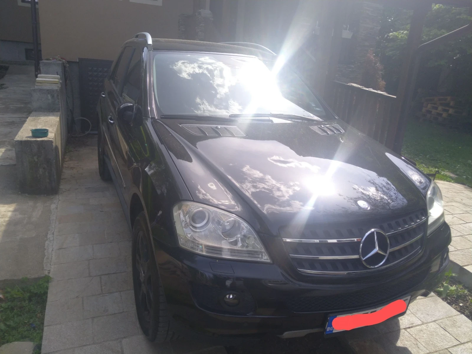 Mercedes-Benz ML 320 CDI Chrome. Пружини.LED. Обдухване, снимка 1